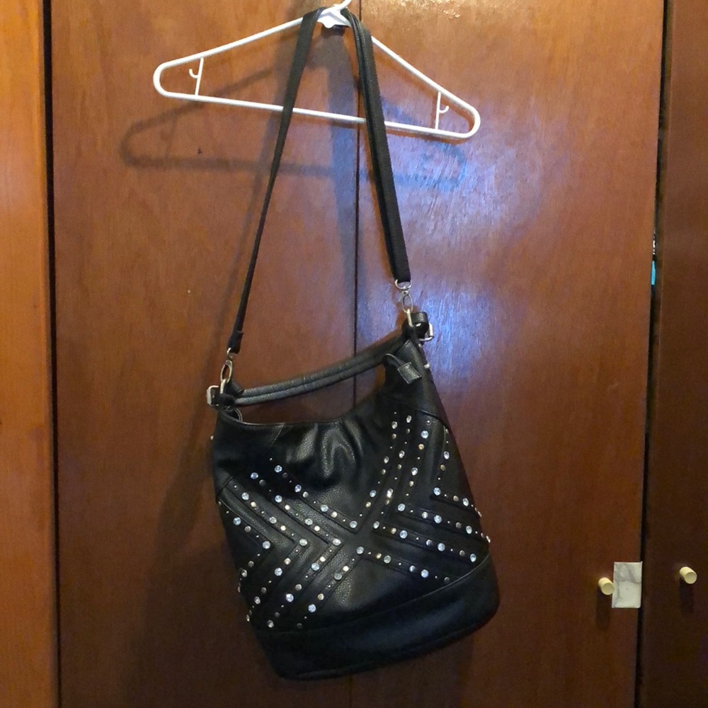 Black Rhinestone Bag